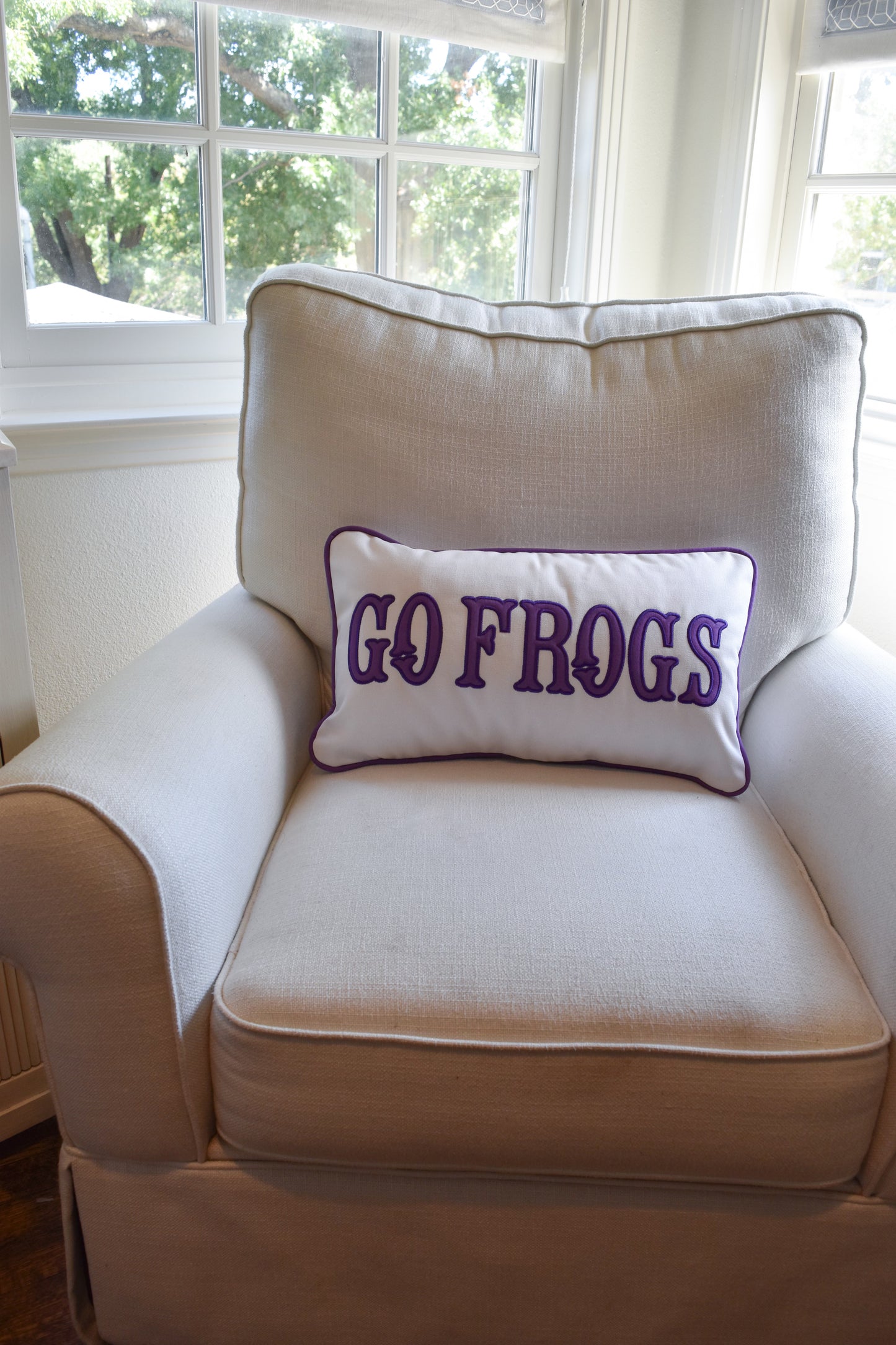 Officially licensed TCU lumbar pillows