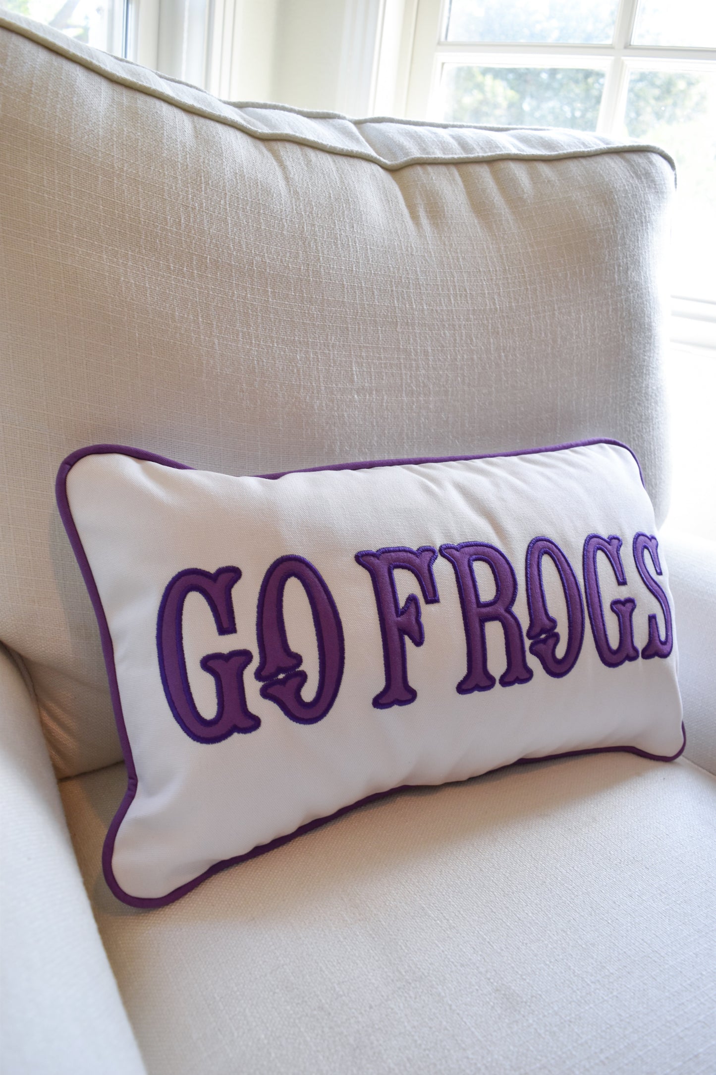 Officially licensed TCU lumbar pillows