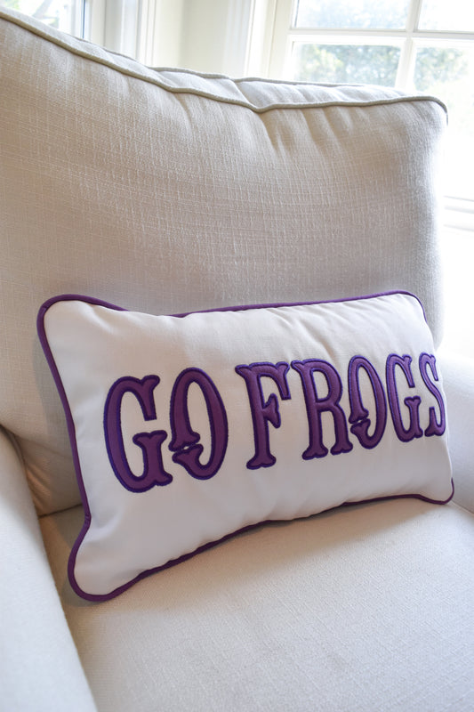 Officially licensed TCU lumbar pillows